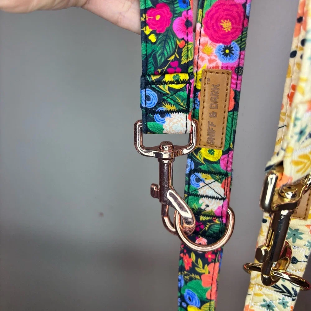 Sniff‎ & Bark Floral and Polka Dot Dog Leashes Bundle of 3- 59in Long x 1in wide